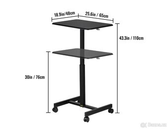 Mobilní výškově nastavitelný stolek na notebook - 5