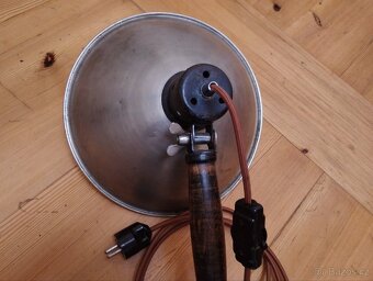 Retro chromovaná lampa reflektor - 5