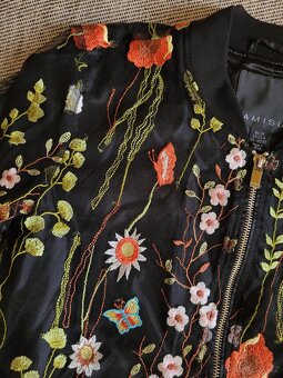 Dámská květinová bunda bomber zn. Amisu, vel. XS - 5