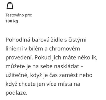 Prodám 2 barové židličky - 5