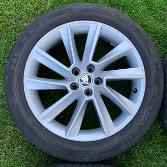 Alu kola Škoda 5x100, R17, letní, ET40, stratos - 5