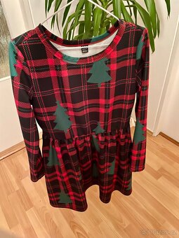 Shein krásné vánoční šaty Vánoce červené zelené vel. M - 5