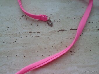 Růžové krajkové plavky plavková podprsenka - 80D - 5