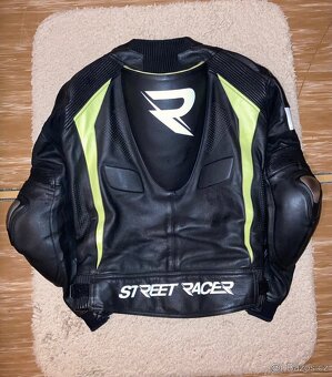 Pánská kombinéza Street Racer Fasttrack černo-bílo-fluo - 5