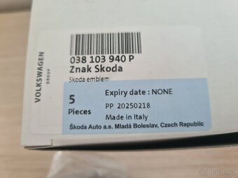 NOVÝ Znak na kryt motoru Octavia 1 RS ORIGINÁL - 5