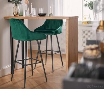 Čalouněné barové židle - 5