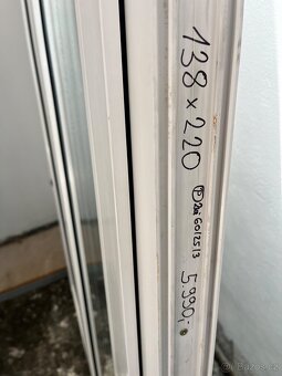 PLASTOVÉ DVOUKŘÍDLÉ DVEŘE BALKÓNOVÉ 138x220-PLZEŇ - 5