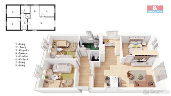 Prodej stavebního pozemku 700 m2, ul. Průmyslová, Jesenice - 5