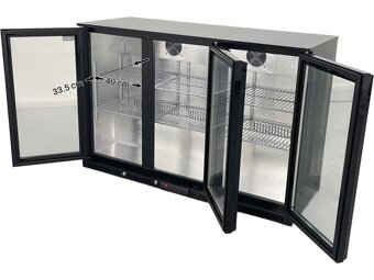 Podbarová lednice 1350 x 540 x 900 mm - s otevíracími dveřmi - 5