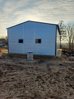 Plechová garáž 6x7m - 5