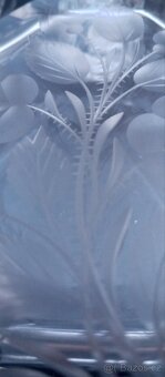 Zdobený set Karafa+panáčky MOSER - 5