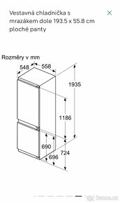 Nová veliká chladnička SIEMENS 193x56 cm, objem 290 Litrů - 5