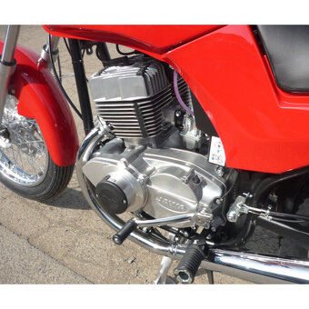 NOVÁ JAWA 350 - 640 - STYLE ČERVENÁ - S ELEKTR. STARTÉREM - 5