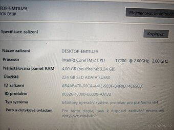 Prodám notebook Fujitsu Siemens Lifebook E81100 - 5