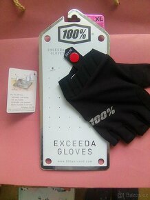 EXCEEDA - 100% krátké gelové rukavice Black, vel: XL - 5