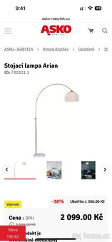 Lampa vysoka, top stav - 5