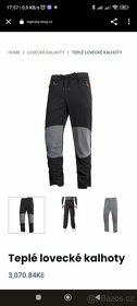 Prodám nové HMIYA Pánské teplé lovecké, turistické kalhoty
- 5