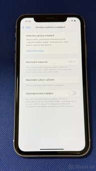 iPhone 11 64GB White,pěkný stav,nová baterie - 5