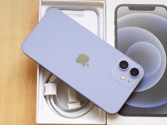 APPLE iPhone 12 Mini 64GB Purple-ZÁRUKA- TOP STAV - 100%BAT. - 5