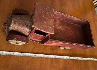 Starý velký dřevěný německý Mercedes (Německo, 40 cm) - 5