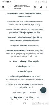 Nosici a tehotenska bunda Jozanek - 5