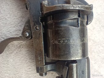 Historický revolver pinfire the Guardian ( 1878) TOP STAV - 5