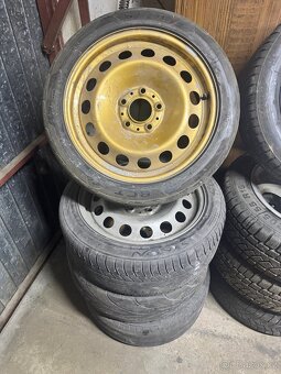 Kola BMW r15 r16 r17, originál liťáky, plecháče, dojezdovka - 5