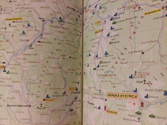 Mapa kulturních památek ČSSR - retro cestování mapa - SLEVA - 5