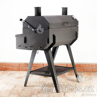 Gril na kýtu, kuřata G450 Braver se zadním topeništěm, jehla - 5