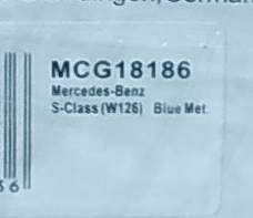 Mercedes Benz 1:18 Blue - 5