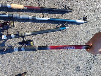 6 rybářských prutů s navijáky - 5