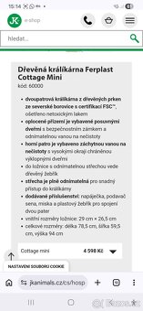 Patrová klec kralík, morče - 5
