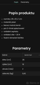 Laufen Ovládací tlačítko černá matná H895661 - 5