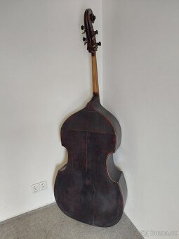 Kontrabas 4/4 dřevěný celomasiv, nádherný zvuk - 5