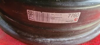 Plechové disky 5x100, ET38, R15 Škoda, Audi, VW, Seat - 5