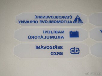 ČSAO cedulky z opravny vozidel 80. léta - 5