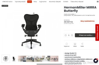 Kancelářská židle Herman Miller MIrra Butterfly - 5