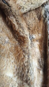 dámský krátký kožich rezavé barvy - 5