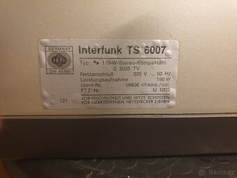 Hifi retro systém interfunk TS 6007 - 5