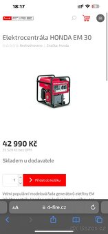 Honda EM 30 cycloconverter elektrocentrála AVR - 5