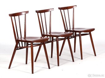 Elegantní designové židle TATRA v TOP kondici, 3 kusy. - 5