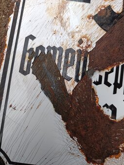 Stará smaltovaná cedule ze Sudet - 5