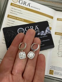 diamantový prsten náušnice náhrdelník šperky moissanite - 5