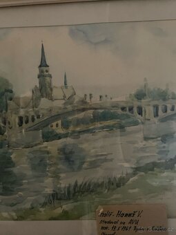 Nymburk-pohled na kostel od řeky,siig.V.HANUŠ - 5