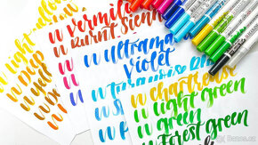 Sada BRUSHPEN pro HandLettering & Akvarel - 5