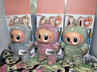 Obal pouzdro + Monsters Macaron přívěsek LABUBU / Lafufu - 5