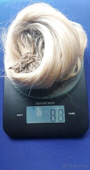 Ruské blond ombre vlasy-keratin,60cm,88g - 5