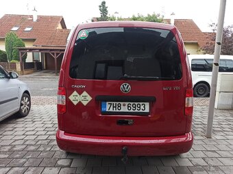 VW CADDY LIFE, 1,9 TDi, 77kW, rodinné auto - 5