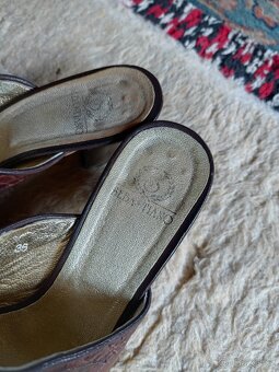 Luxusní Italské pantofle kožené vel.36 - 5