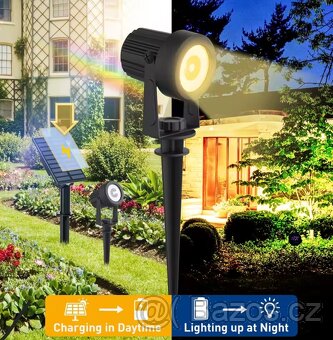 Solární zahradní LED světlo IP65 - 5